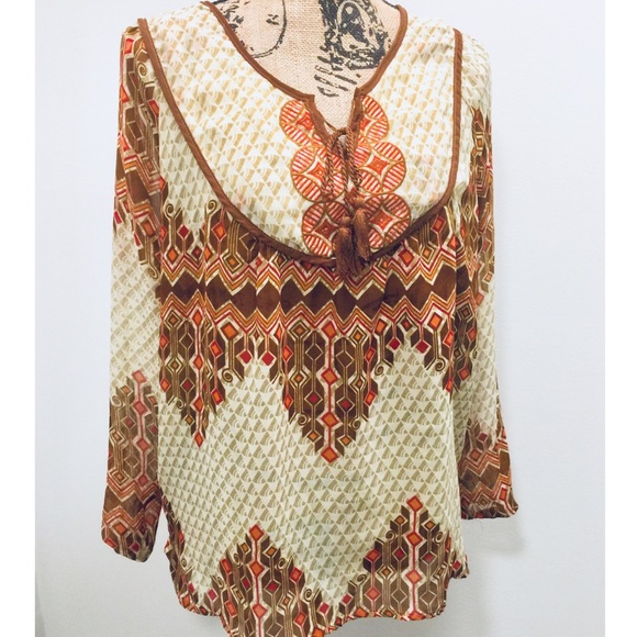 Beautiful Boho Style Blouse - Picture 3 of 6
